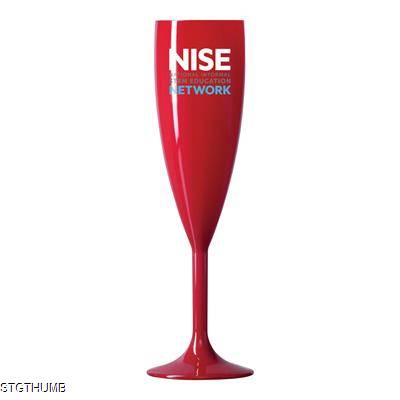 Picture of REUSABLE RED CHAMPAGNE FLUTE (187ML & 6.