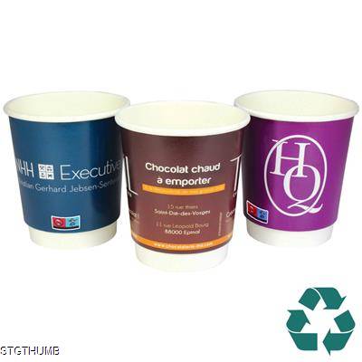 RECYCLABLE SINGLE WALL PAPER CUP - FULL COLOUR (12OZ & 340ML).