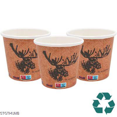 Picture of RECYCLABLE SINGLE WALL PAPER CUP - FULL COLOUR 4OZ-115ML