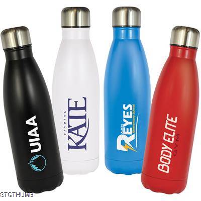 Picture of REFRESH DOUBLE WALL STAINLESS STEEL METAL WATER BOTTLE 500ML.