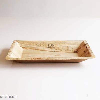 Picture of MEDIUM RECTANGULAR DISPOSABLE PALM LEAF PLATE