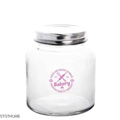 Picture of VOGUE GLASS SCREW TOP DRY FOOD JAR (330ML).