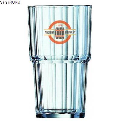 Picture of NORVEGE STACKING TUMBLER DRINK GLASS (320ML & 11.