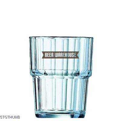 Picture of NORVEGE STACKING TUMBLER DRINK GLASS (250ML & 8.