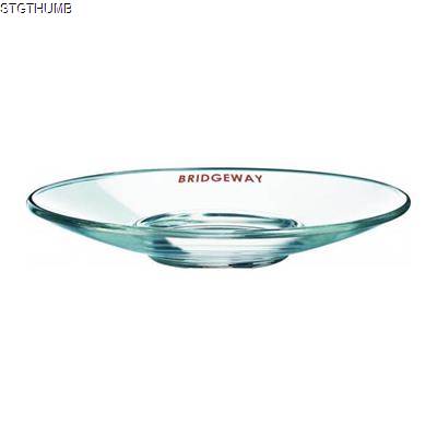 Picture of VOLUTO ROUND GLASS SAUCER (12CM).