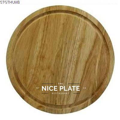 Picture of WOOD ROUND CHOPPING BOARDS (25CM).