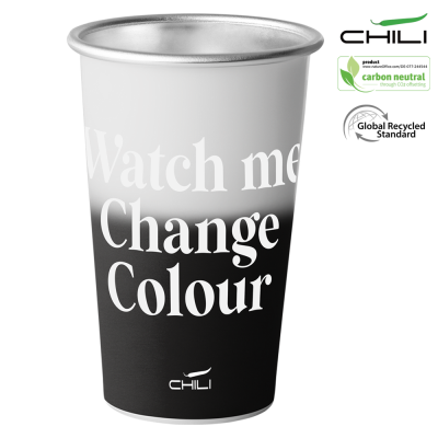 Picture of KOP GRS RECYCLED 450ML ALUMINIUM METAL CUP BY CHILI - BLACK