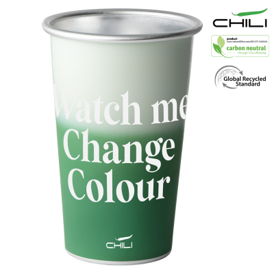 Picture of KOP GRS RECYCLED 450ML ALUMINIUM METAL CUP BY CHILI - GREEN