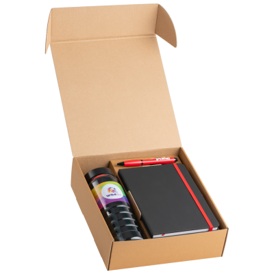 Picture of ONBOARDING GIFT SET 1 - A5 NOTE BOOK, SPORTS BOTTLE, CONTOUR PEN