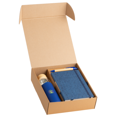 Picture of ONBOARDING GIFT SET 7 - A5 NOTE BOOK, GLASS BOTTLE, BAMBOO PEN