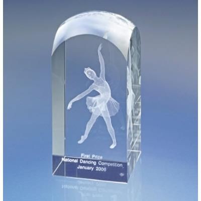 Picture of CLEAR TRANSPARENT CRYSTAL TOWER AWARD TROPHY