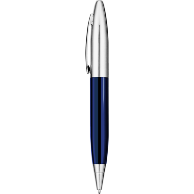 Picture of LPC 016 BALL PEN - BLUE - SILVER