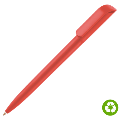 Picture of ALASKA RECYCLED ECO BALL PEN - RED