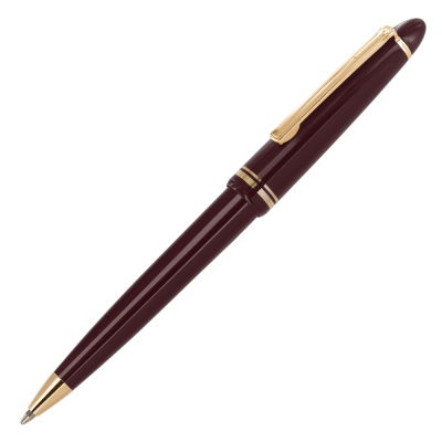 Picture of ALPINE GOLD BALL PEN - BURGUNDY - GOLD