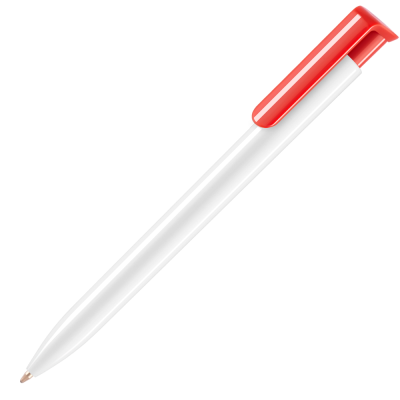 Picture of ABSOLUTE EXTRA BALL PEN - WHITE - RED (BLUE INK)