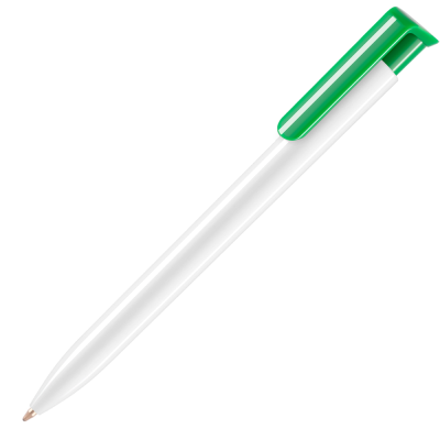 Picture of ABSOLUTE EXTRA BALL PEN - WHITE - GREEN (BLUE INK)