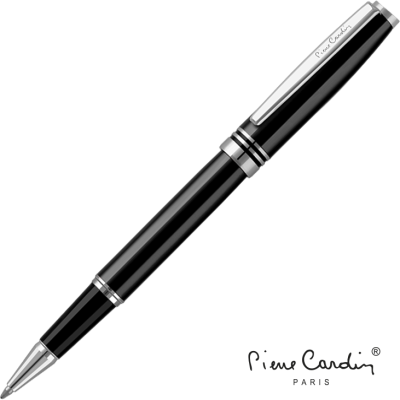 Picture of PIERRE CARDIN BEAUMONT METAL ROLLERBALL PEN - BLACK