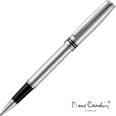 Picture of PIERRE CARDIN BEAUMONT METAL ROLLERBALL PEN - SILVER CHROME