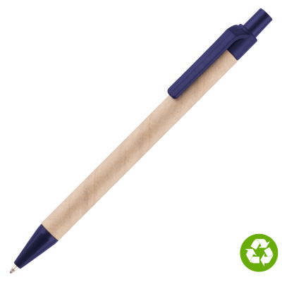 Picture of BIOSENSE RECYCLED PAPER BALL PEN - BLUE