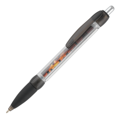 Picture of BANNER BALL PEN - TRANSLUCENT BLACK