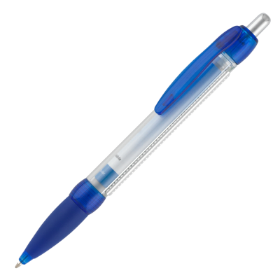 Picture of BANNER BALL PEN - TRANSLUCENT BLUE