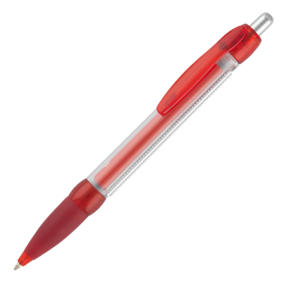 Picture of BANNER BALL PEN - TRANSLUCENT RED