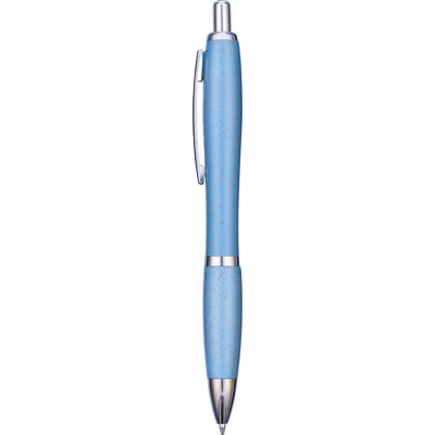 Picture of CONTOUR COLOUR WHEATSTRAW BALL PEN - BLUE