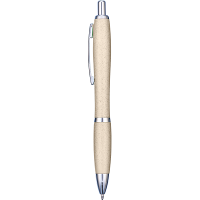 Picture of CONTOUR COLOUR WHEATSTRAW BALL PEN - NATURAL