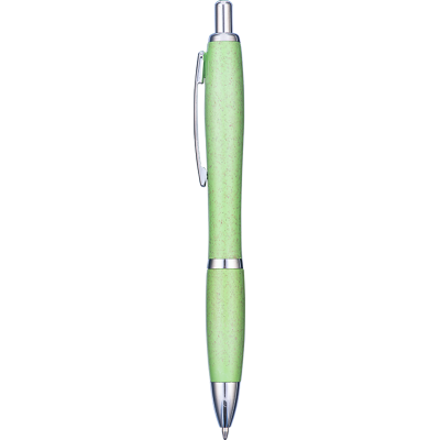 Picture of CONTOUR COLOUR WHEATSTRAW BALL PEN - GREEN