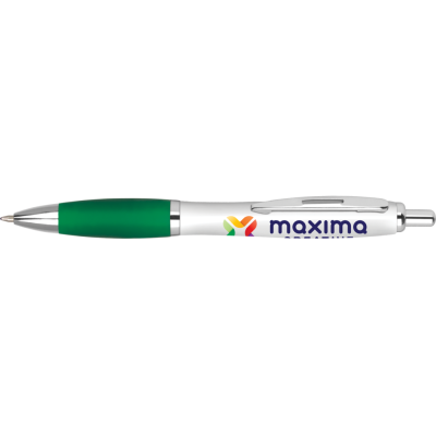 Picture of CONTOUR DIGITAL RECYCLED ECO BALL PEN - GREEN