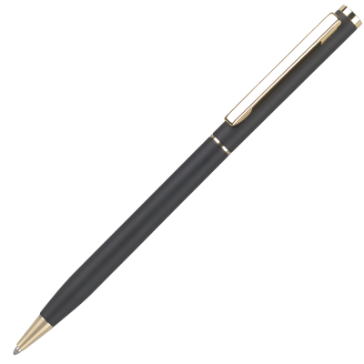 Picture of CHEVIOT ORO METAL BALL PEN - MATT BLACK - GOLD