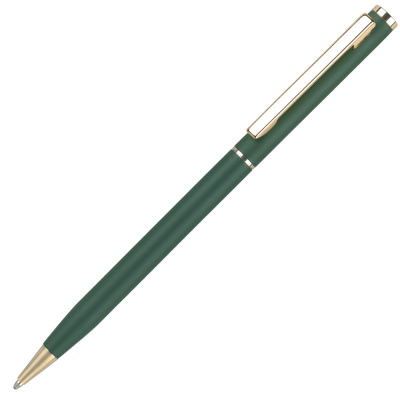 Picture of CHEVIOT ORO METAL BALL PEN - MATT GREEN - GOLD