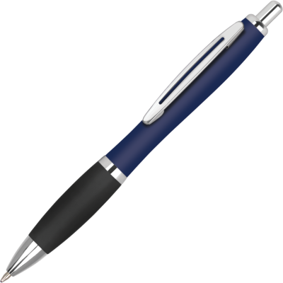 Picture of CONTOUR METAL SOFT FEEL BALL PEN - BLUE