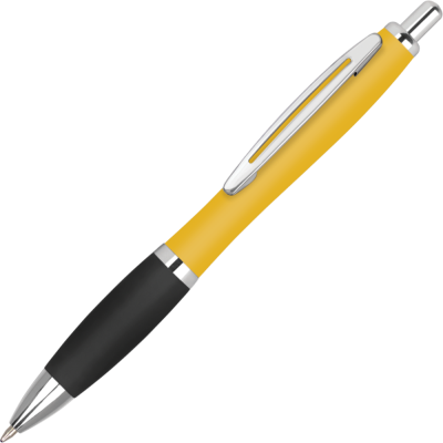 Picture of CONTOUR METAL SOFT FEEL BALL PEN - YELLOW