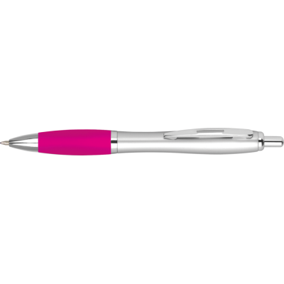 Picture of CONTOUR ARGENT BALL PEN - SILVER - MAGENTA