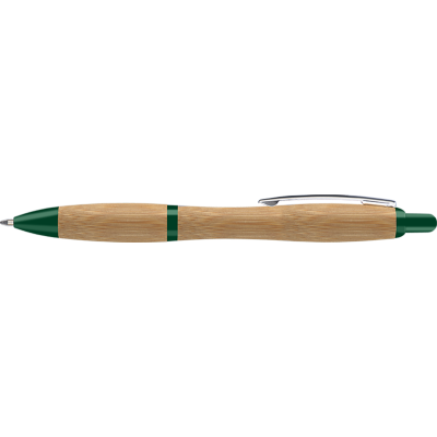 Picture of CONTOUR BAMBOO BALL PEN - GREEN