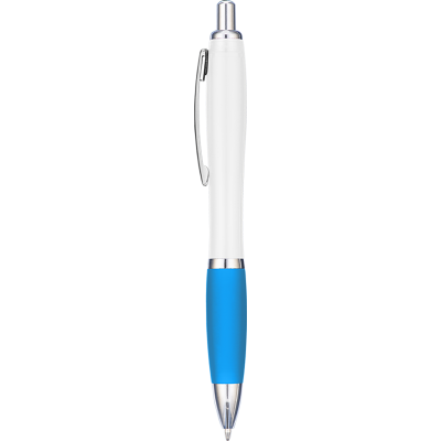 Picture of CONTOUR EXTRA BALL PEN - WHITE - LIGHT BLUE