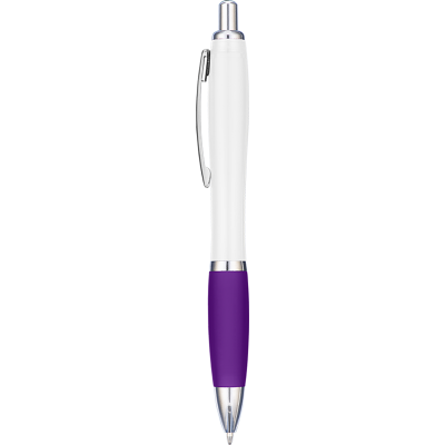 Picture of CONTOUR EXTRA BALL PEN - WHITE - PURPLE