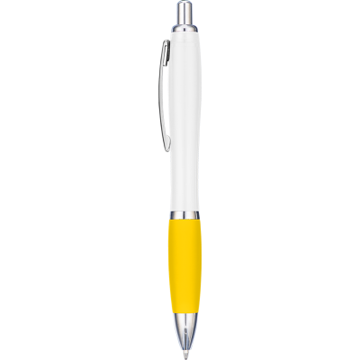 Picture of CONTOUR EXTRA BALL PEN - WHITE - YELLOW