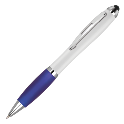 Picture of CONTOUR-I EXTRA BALL PEN with Stylus - White - Blue