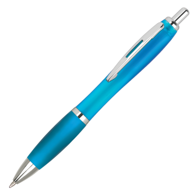 Picture of CONTOUR FROST BALL PEN - LIGHT BLUE