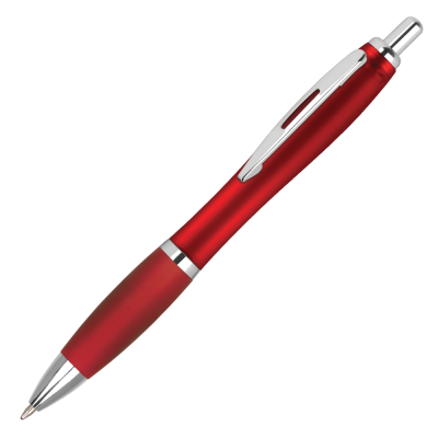 Picture of CONTOUR FROST BALL PEN - RED