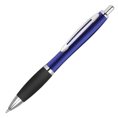 Picture of CONTOUR METAL BALL PEN - BLUE