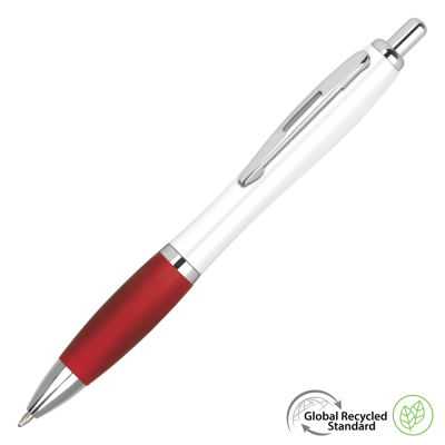 Picture of CONTOUR EXTRA GRS RECYCLED BALL PEN - RED