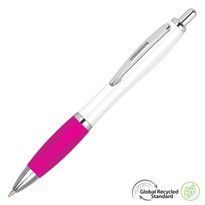 Picture of CONTOUR EXTRA GRS RECYCLED BALL PEN - MAGENTA