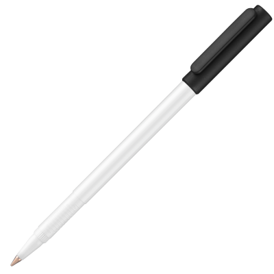 Picture of CORPORATE CAP BALL PEN - WHITE - BLACK