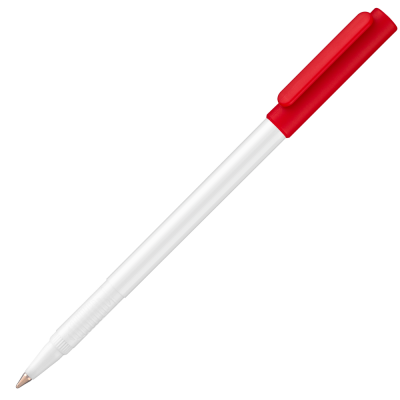 Picture of CORPORATE CAP BALL PEN - WHITE - RED