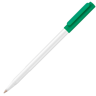 Picture of CORPORATE CAP BALL PEN - WHITE - GREEN