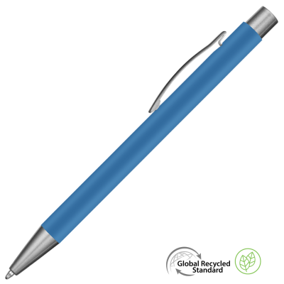 Picture of ERGO SOFT FEEL GRS RECYCLED BALL PEN - LIGHT BLUE