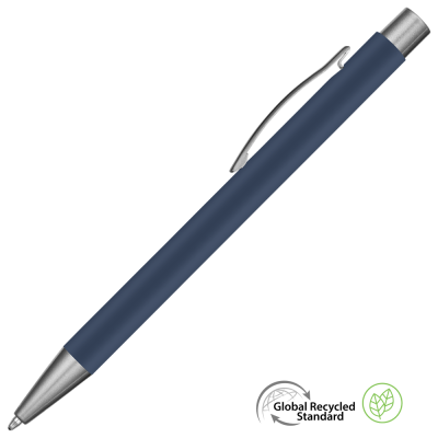 Picture of ERGO SOFT FEEL GRS RECYCLED BALL PEN - DARK BLUE